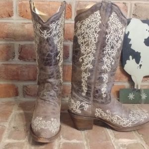 CORRAL Women's Cowboy Boots Size 8 WORN ONCE